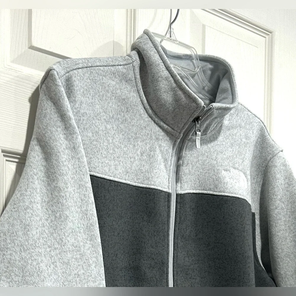 The North Face Men's Large Gordon Lyons Full Zip Grey Heather NWT Fleece